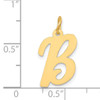 14k Medium Script Letter B Initial Charm