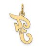 14k Medium Script Letter F Initial Charm