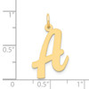 14k Large Script Letter A Initial Charm