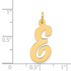 14k Large Script Letter E Initial Charm