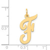 14k Large Script Letter F Initial Charm