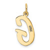 14k Large Script Letter G Initial Charm
