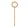 14k Large Script Letter I Initial Charm