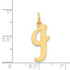 14k Large Script Letter I Initial Charm
