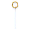 14k Large Script Letter P Initial Charm
