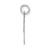 14k White Gold Large Script Letter K Initial Charm