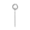 14k White Gold Large Script Letter P Initial Charm