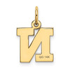 14k Small Block Letter N Initial Charm