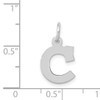 14KW Small Block Letter C Initial Charm