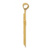 14k Diamond-cut Latin Cross Pendant