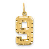 14k Medium Diamond-cut Number 9 Charm 14k Medium Diamond-cut Number 9 Charm