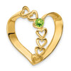 14k Family Heart Slide