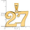 14k Polished Number 27 Pendant 14k Polished Number 27 Pendant