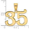 14k Polished Number 35 Pendant 14k Polished Number 35 Pendant