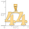 14k Polished Number 44 Pendant 14k Polished Number 44 Pendant