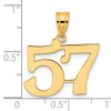 14k Polished Number 57 Pendant 14k Polished Number 57 Pendant