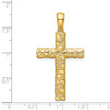 14K Nugget Cross Pendant
