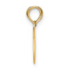 14K Reversible Break apart Mizpah Heart Charm