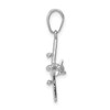 14k White Gold 3-D Low-Wing Airplane Pendant 14k White Gold 3-D Low-Wing Airplane Pendant