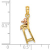 14k Two-tone High Chair w/Baby Charm