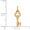 14k Key Letter H Initial Charm