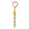 14k with Rhodium D/C Polished Baby Jesus Pendant