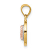 14K Two-Tone w/White Rhodium D/C CZ Lady Guadalupe Pendant
