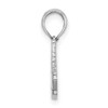14KW White Gold Script Letter A Initial Pendant
