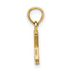 14K Polished Block Letter X Initial Pendant