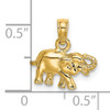 14K  Polished Small Elephant Charm