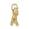 14K Cat Standing w/Raised Tail Charm