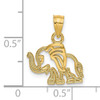 14K Flat Cut-Out Elephant Charm