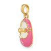 14K 3-D w/ Pink Enamel Baby Shoe Charm