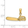 14K 3-D Small Chain Saw Charm
