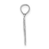 14K White Gold  Double Feet Hang Ten Style Charm