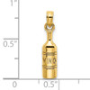 14K Wine Bottle Charm