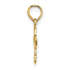 14K Flat Starfish Charm