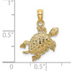 14K Sea Turtle with Tail Charm
