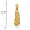 14K 3D REHOBOTH Single Flip-flop Charm