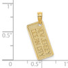 14K Texture Small OCEAN CITY, NEW JERSEY License Plate Charm