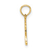 14K Polished and Engraved TRY JESUS Charm