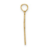 14K D/C w/ Beaded Edge Cross Charm