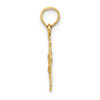 14K Mini Crucifix W/ Fancy Tips Charm