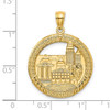 14K BOSTON Town Scene Round Charm