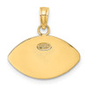 14K 2-D Engraveable Football Charm