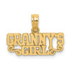 14K Polished GRANNY'S GIRL Charm