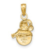 14K Snowman Pendant