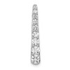 14k White Gold 3/4ct. Diamond Fancy Chain Slide