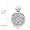 14k White Gold 1/4ct. Diamond Fancy Circle Pendant