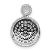 14k White Gold 1/4ct. Diamond Fancy Circle Pendant
